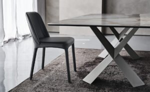 Wilma chaise design de Cattelan Italia : lignes courbes, assise enveloppante et confort supérieur pour une élégance intemporelle. Disponible chez D-Style Interior.