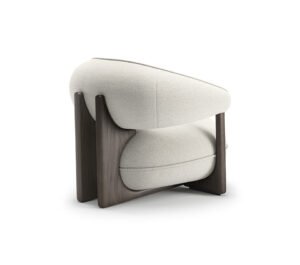 Ruby Lounge Fauteuil de Cattelan Italia : design scandinave, structure en bois massif et assise moelleuse au confort exceptionnel. Disponible chez D-Style Interior.