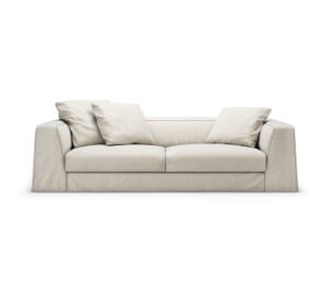 MYKONOS Canapé modulable néoclassique avec coussins généreux et appuis-tête cylindriques pour un confort optimal. Disponible chez D-Style Interior.