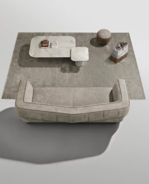 Morgan canapé modulable haut de gamme par Gamma Arredamenti, alliant confort, modularité et design raffiné. Disponible chez D-Style Interior.
