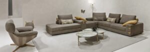 Gregory canapé design haut de gamme par Gamma Arredamenti. Style contemporain, détails raffinés et confort exceptionnel. Disponible chez D-Style Interior.