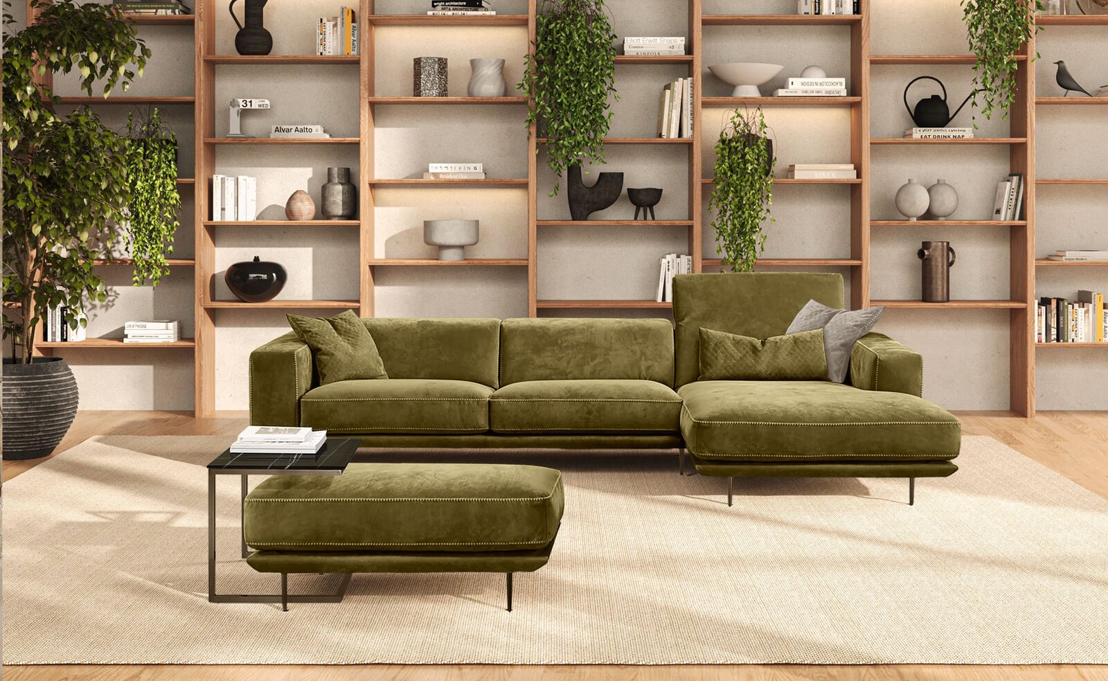Denny canapé design haut de gamme en cuir par Gamma Arredamenti. Confort absolu, finitions artisanales et lignes élégantes. Disponible chez D-Style Interior.