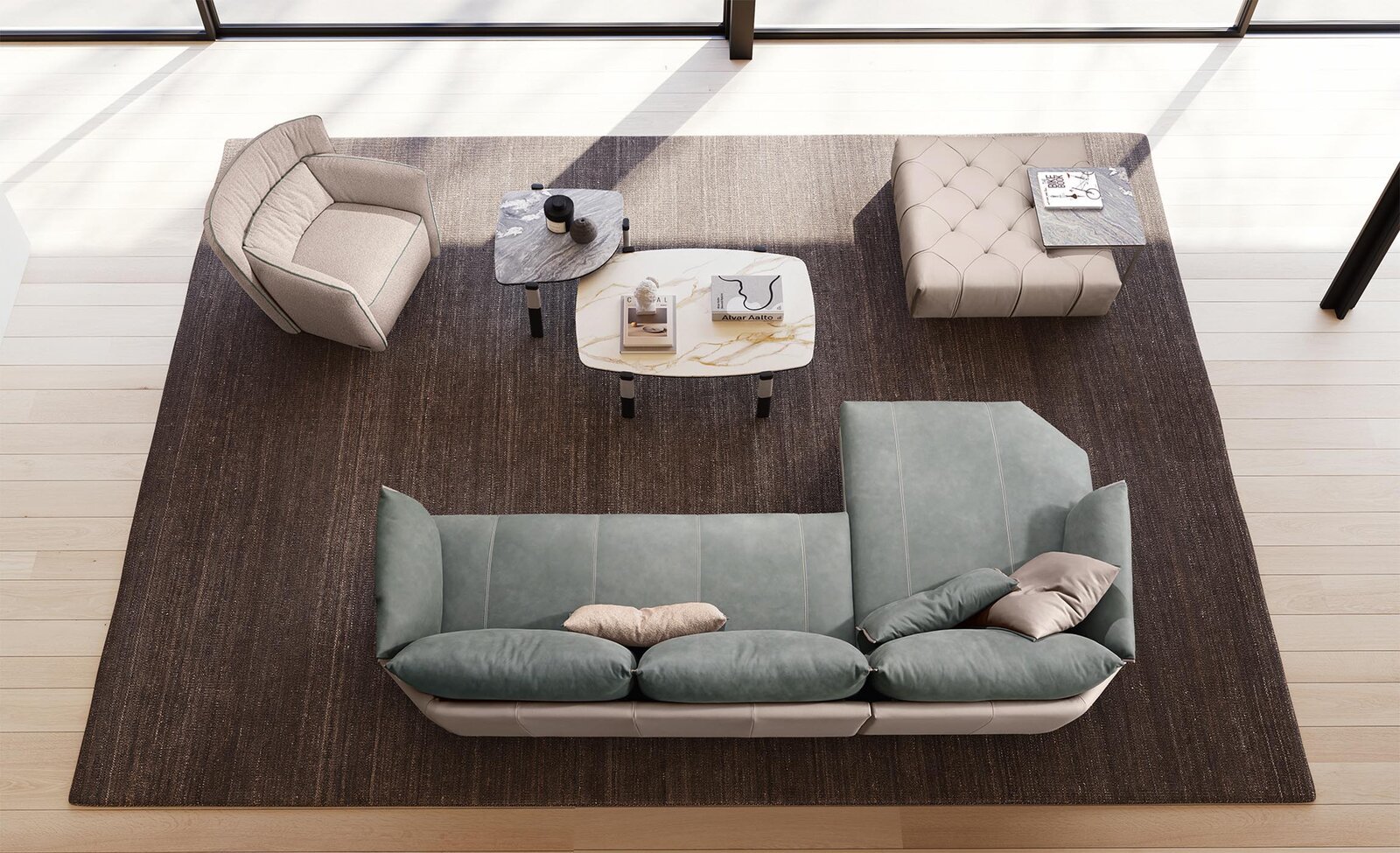 New York canapé design haut de gamme par Gamma Arredamenti, design moderne avec finitions couture et confort exceptionnel. Disponible chez D-Style Interior.