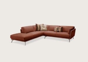 Ralph canapé de Gamma Arredamenti, un modèle en cuir haut de gamme au design contemporain et raffiné. Disponible chez D-Style Interior.