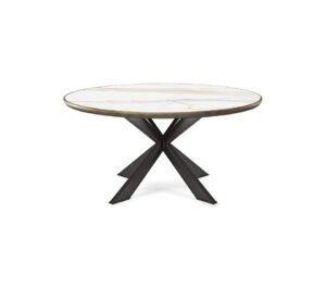Spyder Keramik Premium Round table de Cattelan Italia, une table ronde en céramique au design contemporain et finitions artisanales. Disponible chez D-Style Interior.
