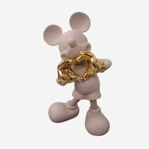Mickey With Love Large, Sculpture design haut de gamme Leblon Delienne, création élégante et contemporaine inspirée de l’icône Disney. Disponible chez D-Style Interior.