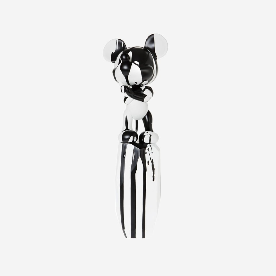 Mickey Flow – Large, Sculpture design haut de gamme Leblon Delienne, résine peinte à la main, solide et fluide, disponible chez D-Style Interior