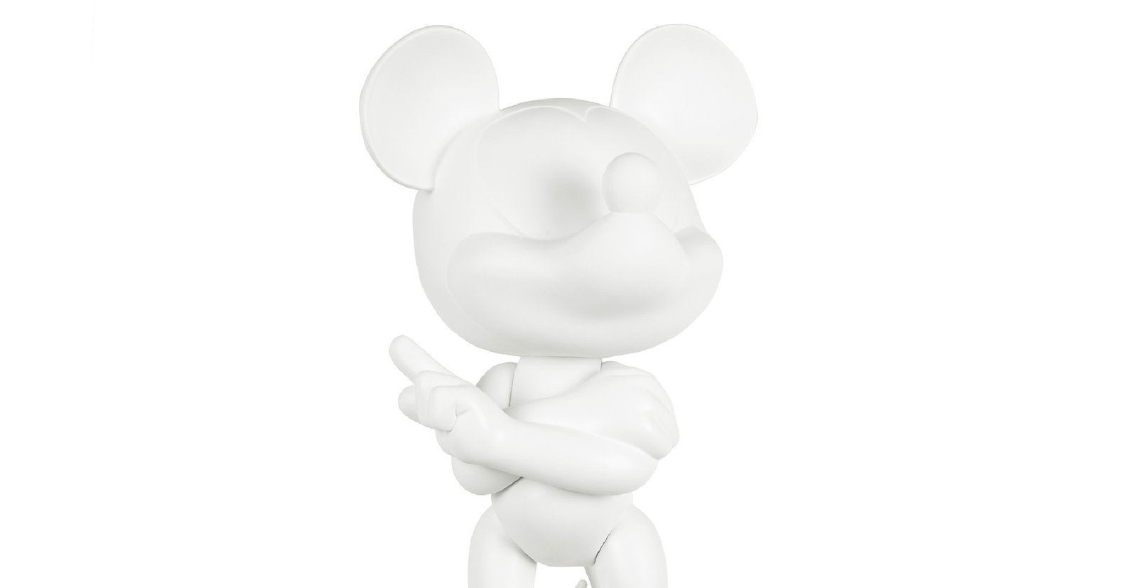 Mickey Rock Large, Sculpture design haut de gamme Leblon Delienne, hommage aux 90 ans de Mickey, résine peinte à la main, multi-facettes, disponible chez D-Style Interior