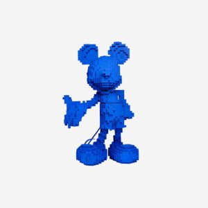Mickey Voxel Medium, sculpture design haut de gamme Leblon Delienne x Miguel Chevalier, fusion entre art numérique et pop culture. Disponible chez D-Style Interior.