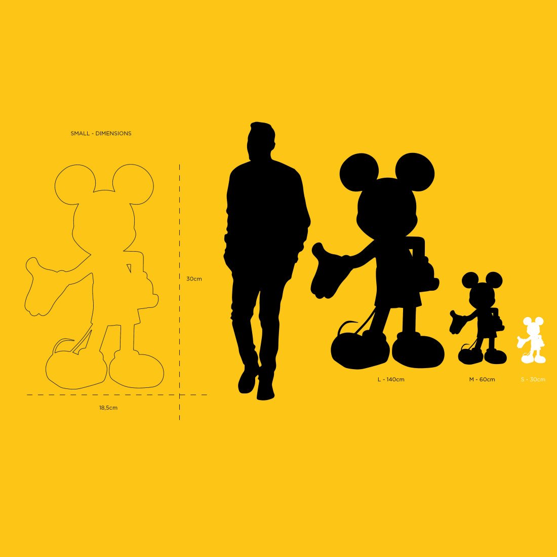 Mickey Welcome Mat – Small, Sculpture design haut de gamme Leblon Delienne, 30 cm, disponible chez D-Style Interior