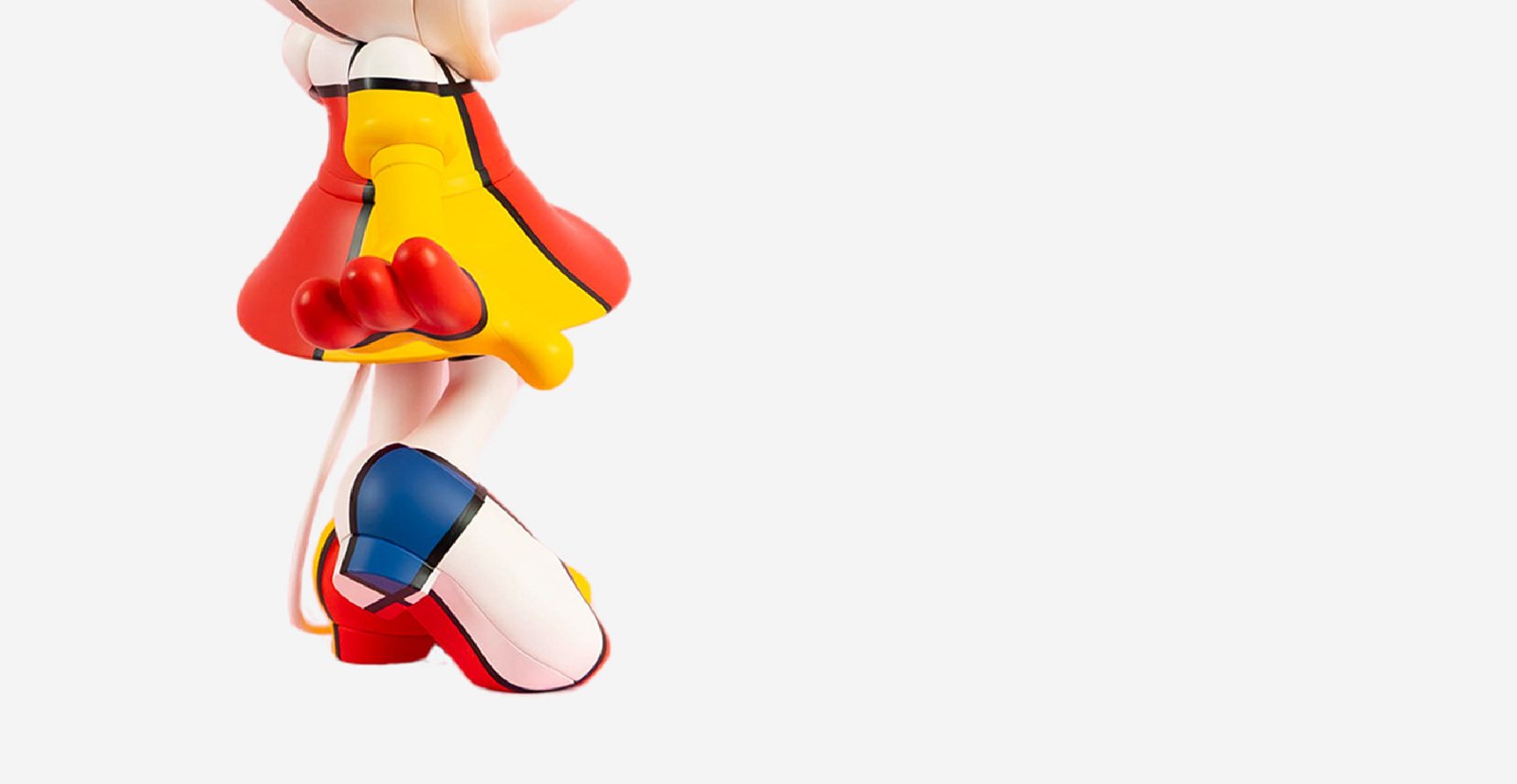 Minnie Welcome Art Collection Small, sculpture design haut de gamme Leblon Delienne, création contemporaine inspirée de Piet Mondrian. Disponible chez D-Style Interior.