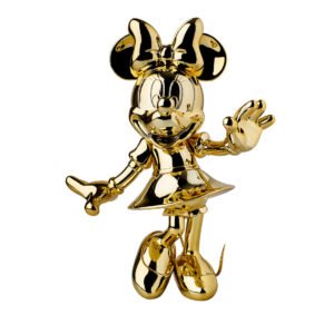 Minnie Welcome Chromé Small, Sculpture design haut de gamme Leblon Delienne, résine peinte à la main, élégante et féminine, disponible chez D-Style Interior