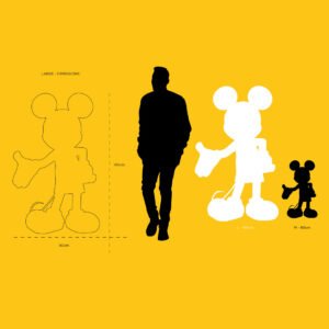 One Minute Mickey Large, sculpture design haut de gamme Leblon Delienne, peinte à la main par Marcel Wanders. Disponible chez D-Style Interior.