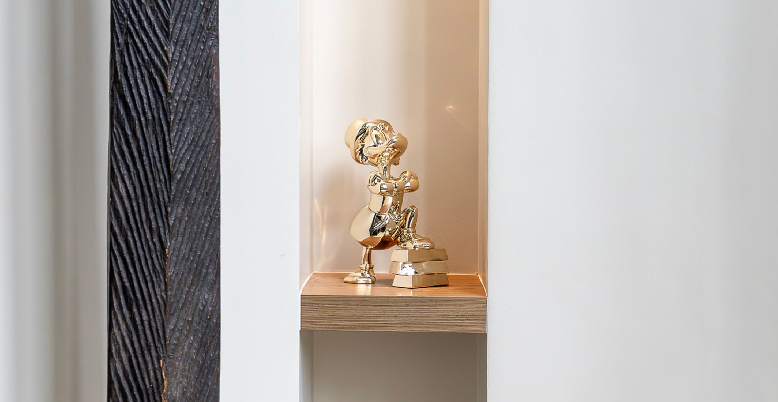 Picsou Lingots Chromé Small, sculpture design haut de gamme Leblon Delienne, création contemporaine avec lingots chromés. Disponible chez D-Style Interior.