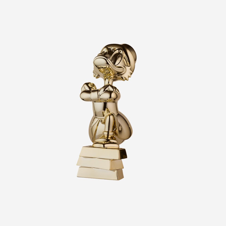Picsou Lingots Chromé Small, sculpture design haut de gamme Leblon Delienne, création contemporaine avec lingots chromés. Disponible chez D-Style Interior.