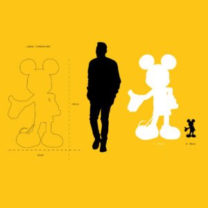 Star Style Mickey Large, sculpture design haut de gamme Leblon Delienne x Martyn Lawrence Bullard, Disney. Disponible chez D-Style Interior.