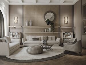 Flori pouf design haut de gamme par Vittoria Frigerio, finition plissée artisanale et allure élégante. Disponible chez D-Style Interior.