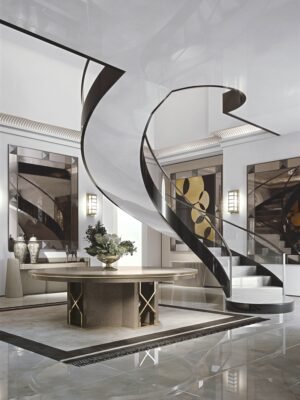 Contarini console de Vittoria Frigerio, un meuble d’exception avec quilting luxueux, marbre raffiné et nombreuses finitions. Disponible chez D-Style Interior.