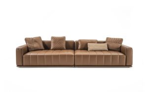 Brivio canapé design haut de gamme par Vittoria Frigerio, aux lignes contemporaines et finitions luxueuses. Disponible chez D-Style Interior.