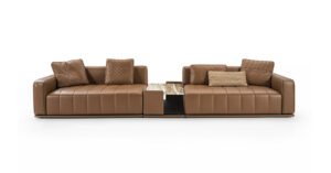 Brivio canapé design haut de gamme par Vittoria Frigerio, aux lignes contemporaines et finitions luxueuses. Disponible chez D-Style Interior.