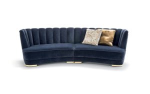 Farnese canapé design haut de gamme par Vittoria Frigerio, un canapé modulable alliant élégance, confort et finitions artisanales. Disponible chez D-Style Interior.