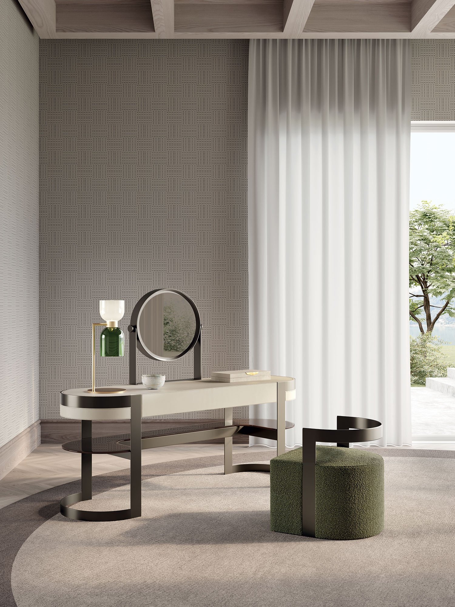 Biffi bureau de beauté de Vittoria Frigerio, un meuble design haut de gamme aux lignes élégantes et finitions raffinées. Disponible chez D-Style Interior.