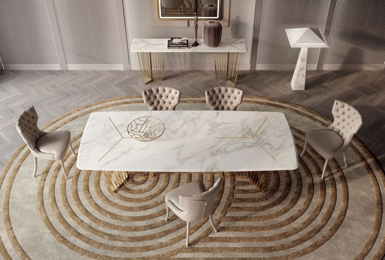 Adda Capitonné chaise design haut de gamme par Vittoria Frigerio, avec dossier capitonné fait main et pieds en frêne massif. Disponible chez D-Style Interior.