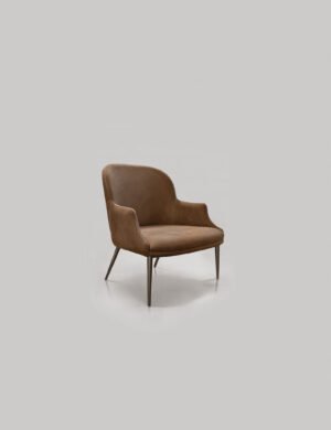 Medea Lounge fauteuil design haut de gamme par Gamma Arredamenti, alliant confort ergonomique, élégance et lignes enveloppantes. Disponible chez D-Style Interior.