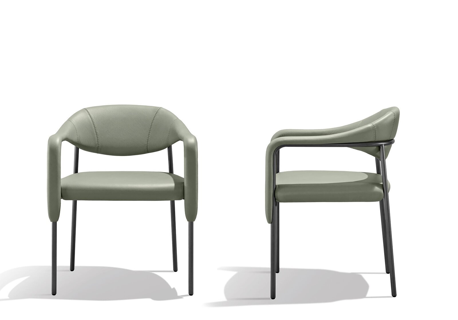 Spider chaise de Gamma Arredamenti allie élégance, confort et design italien. Chaise en cuir idéale pour salle à manger ou bureau. Disponible chez D-Style Interior.