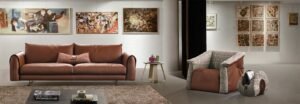 Karl canapé design haut de gamme par Gamma Arredamenti, inspiré du monde de la mode avec accoudoir fonctionnel et design élégant. Disponible chez D-Style Interior.