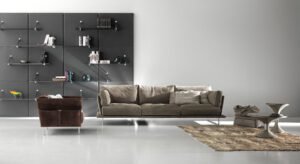 Vessel canapé sectionnel design haut de gamme par Gamma Arredamenti avec structure légère et pieds métalliques élégants. Disponible chez D-Style Interior.