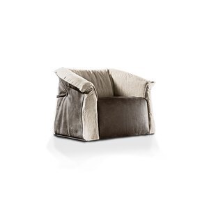Charlotte | fauteuil moderne en cuir – Gamma Arredamenti