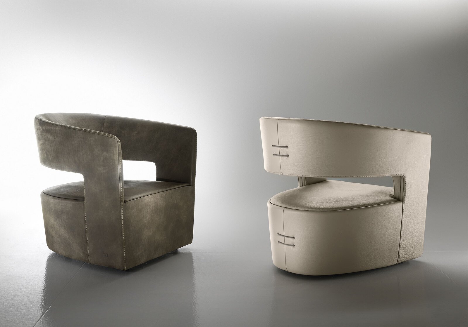 Gem fauteuil par Gamma Arredamenti, une pièce de mobilier haut de gamme alliant confort, élégance et design contemporain. Disponible chez D-Style Interior.