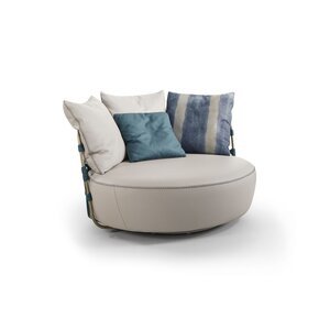 LOVE | Fauteuil pivotant design en cuir – Gamma Arredamenti