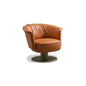 LUNA | Fauteuil en cuir design contemporain – Gamma Arredamenti