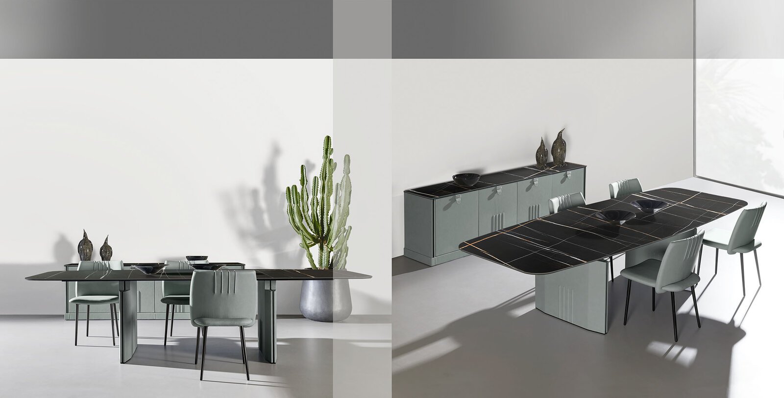 Philly Table à manger design haut de gamme issue de la collection GMM Capsule. Élégance architecturale et finitions personnalisables, disponible chez D-Style Interior.