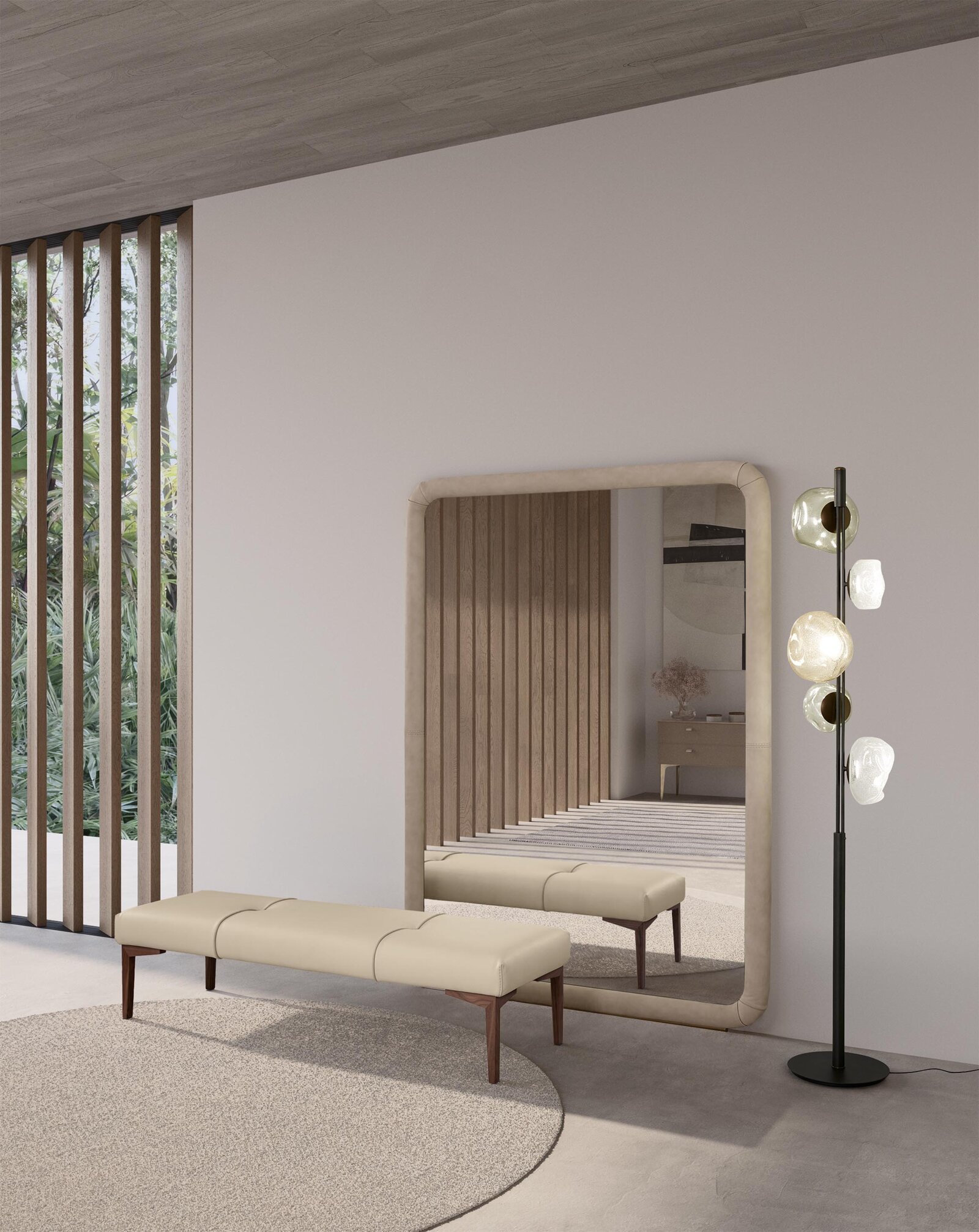 Yoko Banc design au style moderne et raffiné, signé Gamma Arredamenti, alliant élégance italienne et finitions haut de gamme. Disponible chez D-Style Interior.