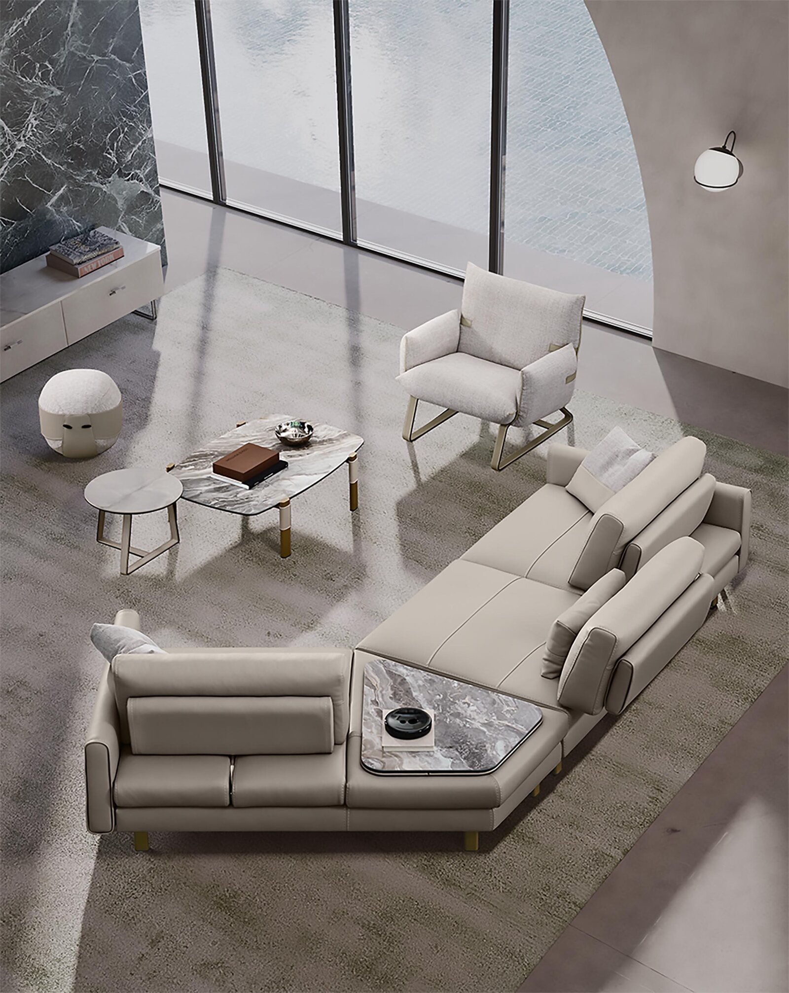 Fifty fauteuil design haut de gamme par Gamma Arredamenti au confort enveloppant et aux finitions raffinées. Disponible chez D-Style Interior.