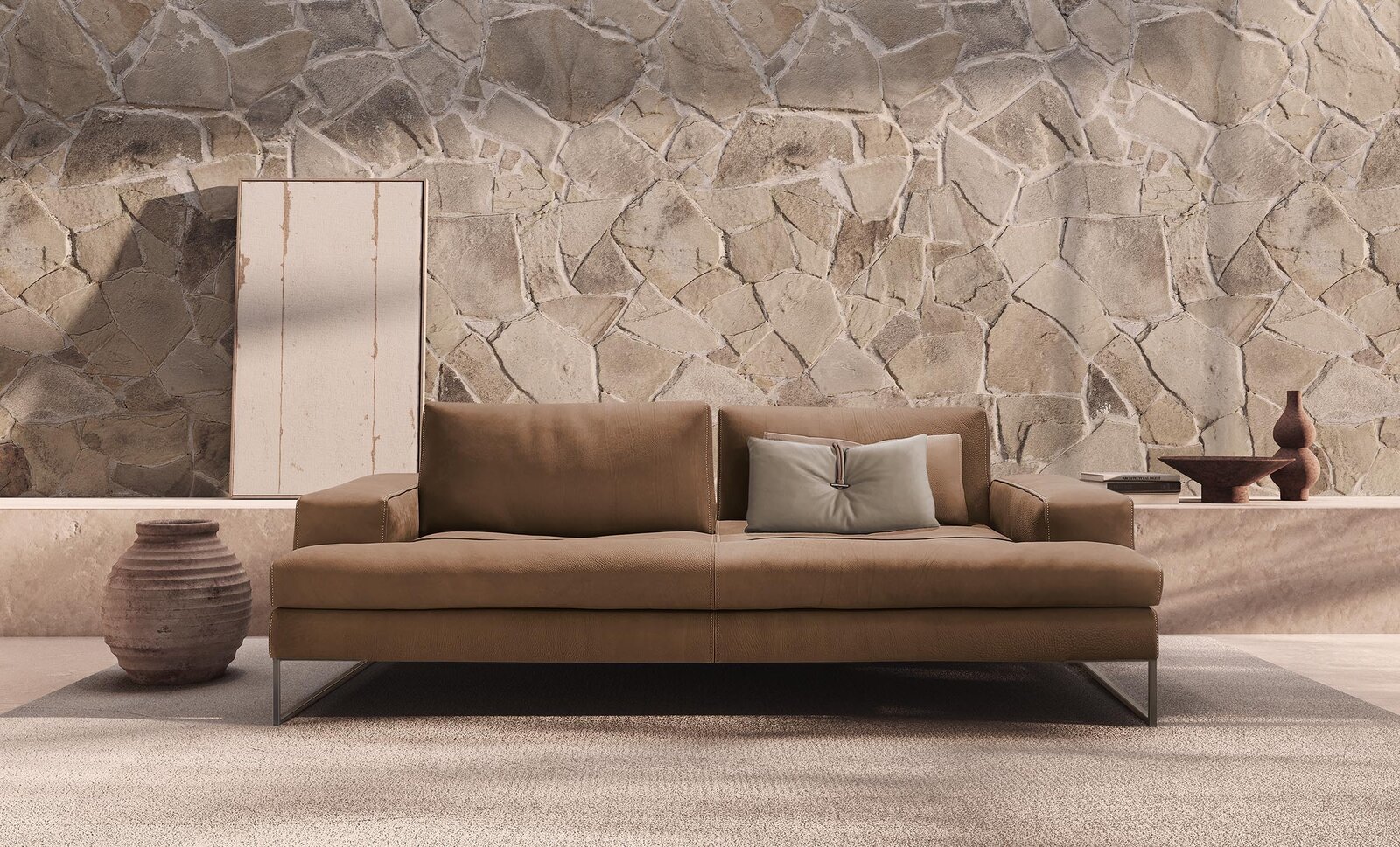 Sunset canapé design haut de gamme par Gamma Arredamenti avec assise ajustable et design élégant. Disponible chez D-Style Interior.