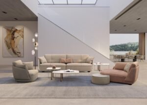 Space canapé design haut de gamme par Gamma Arredamenti avec finitions artisanales et structure élégante. Disponible chez D-Style Interior.