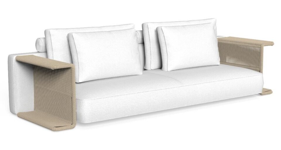 Cliff Déco canapé dossier en tissu