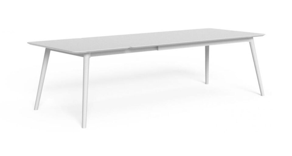 Moon//Alu Table à manger extensible 200/260 x 100