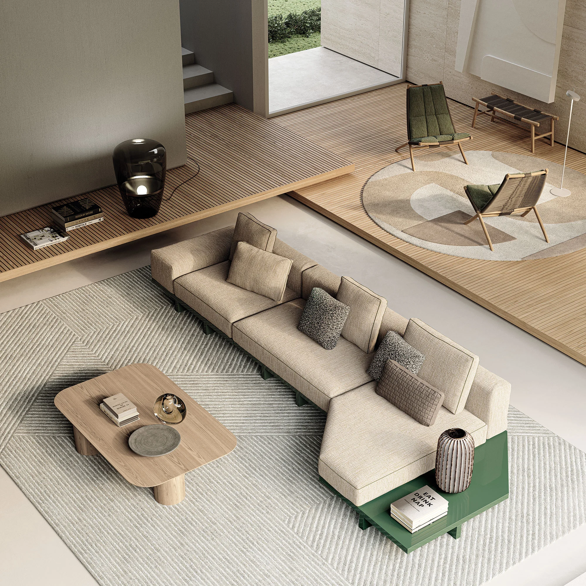 View Sofa – Canapé design haut de gamme Frigerio disponible chez D-Style Interior
