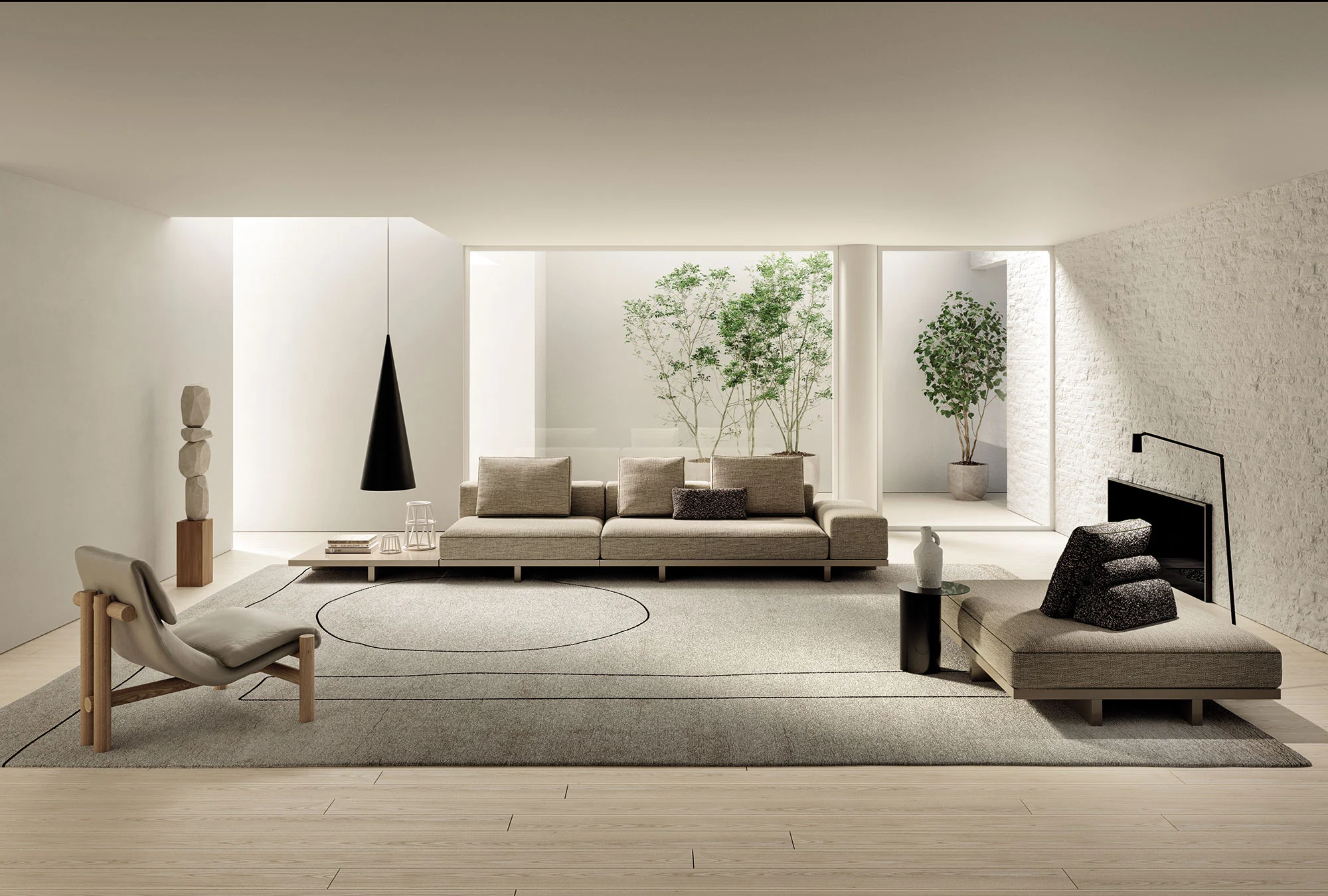 View Sofa – Canapé design haut de gamme Frigerio disponible chez D-Style Interior