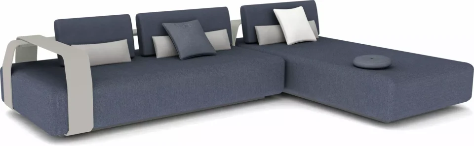 Kumo Salon de jardin 5 - galet F11