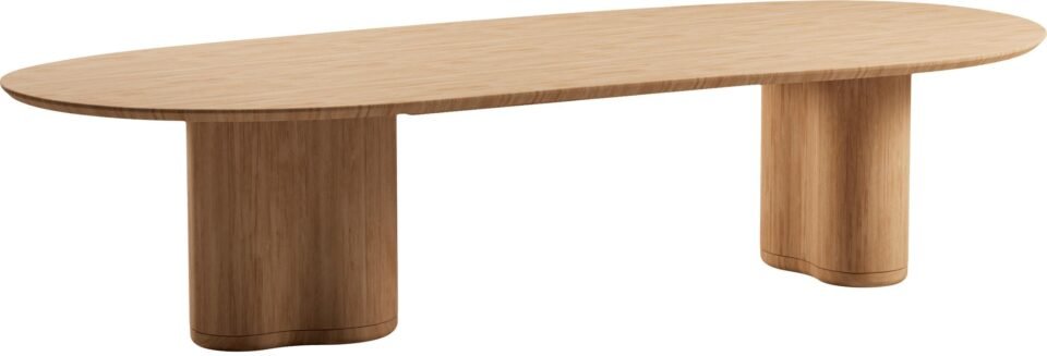 Ogado Table à manger organique 310x135 h75