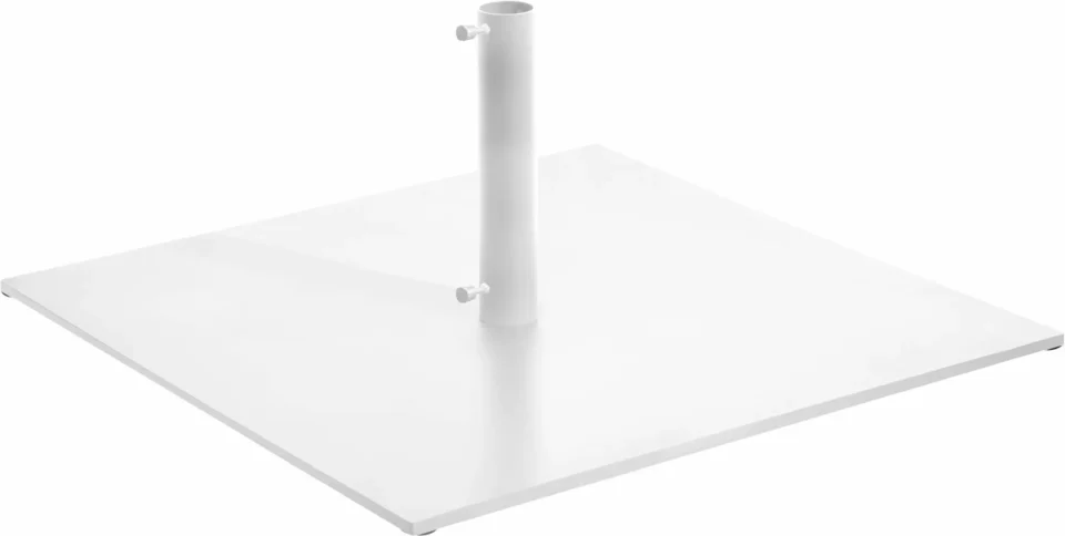 Centra Pied de parasol phosphaté - blanc F8 fer 21kg